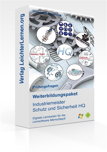 Picture of Prüfungsfragen zum IHK Industriemeister Schutz und Sicherheit HQ auf digitalen Lernkarten